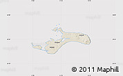 Shaded Relief Map of Mon, cropped outside