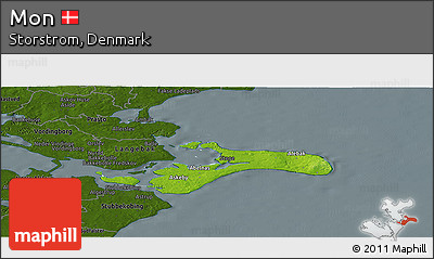 Physical Panoramic Map of Mon, darken