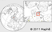 Blank Location Map of Nykobing Falster, highlighted parent region, within the entire country