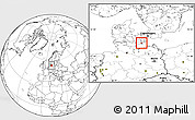 Blank Location Map of Nykobing Falster