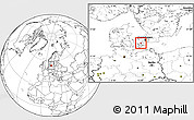 Blank Location Map of Ronnede