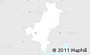 Silver Style Simple Map of Ronnede