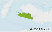 Physical 3D Map of Rudbjerg, single color outside