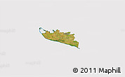 Satellite 3D Map of Rudbjerg, cropped outside