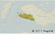 Satellite 3D Map of Rudbjerg, lighten
