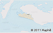 Shaded Relief 3D Map of Rudbjerg, single color outside