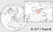 Blank Location Map of Rudbjerg, highlighted parent region