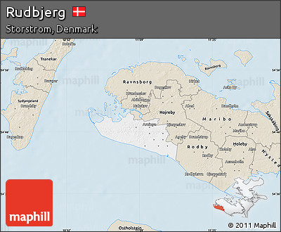 Classic Style Map of Rudbjerg