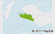Physical Map of Rudbjerg, single color outside