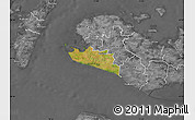 Satellite Map of Rudbjerg, desaturated