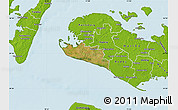 Satellite Map of Rudbjerg, physical outside