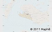 Shaded Relief Map of Rudbjerg, lighten