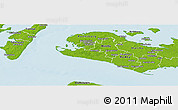 Physical Panoramic Map of Rudbjerg