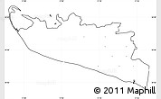 Blank Simple Map of Rudbjerg, cropped outside, no labels
