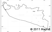 Blank Simple Map of Rudbjerg, cropped outside