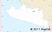 Classic Style Simple Map of Rudbjerg, single color outside