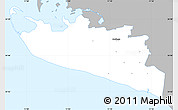 Gray Simple Map of Rudbjerg, single color outside