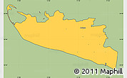 Savanna Style Simple Map of Rudbjerg, cropped outside