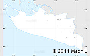 Silver Style Simple Map of Rudbjerg, single color outside