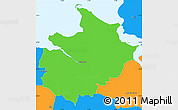 Political Simple Map of Sakskobing