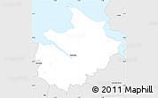 Silver Style Simple Map of Sakskobing