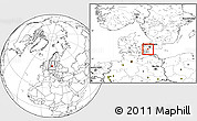 Blank Location Map of Stevns, highlighted parent region, within the entire country