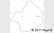 Blank Simple Map of Stevns, cropped outside