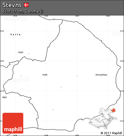 Blank Simple Map of Stevns
