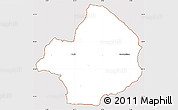 Classic Style Simple Map of Stevns, cropped outside