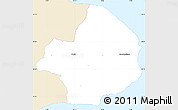 Classic Style Simple Map of Stevns, single color outside