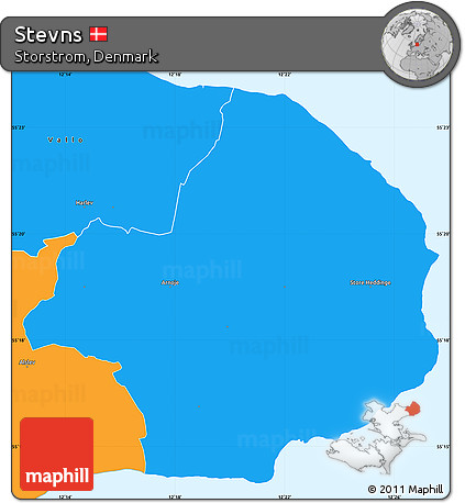 Political Simple Map of Stevns