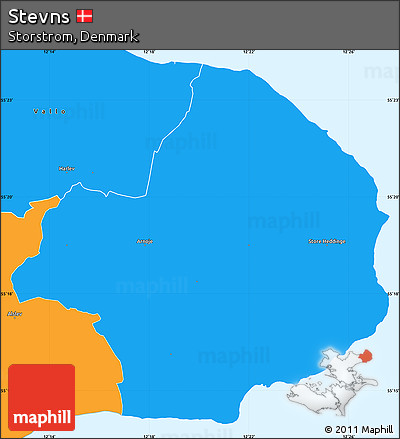 Political Simple Map of Stevns