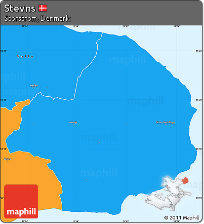 Political Simple Map of Stevns