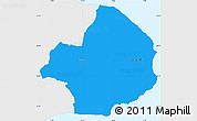 Political Simple Map of Stevns, single color outside