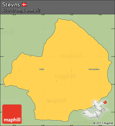 Savanna Style Simple Map of Stevns, cropped outside