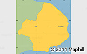 Savanna Style Simple Map of Stevns, single color outside