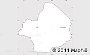 Silver Style Simple Map of Stevns, cropped outside