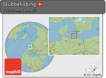 Savanna Style Location Map of Stubbekobing