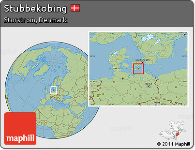 Savanna Style Location Map of Stubbekobing