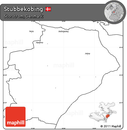 Blank Simple Map of Stubbekobing