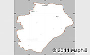 Gray Simple Map of Stubbekobing, cropped outside