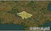 Satellite 3D Map of Susa, darken