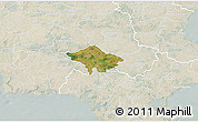 Satellite 3D Map of Susa, lighten