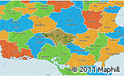 Satellite 3D Map of Susa, political outside