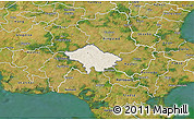 Shaded Relief 3D Map of Susa, satellite outside