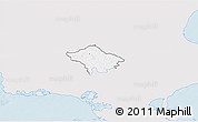 Silver Style 3D Map of Susa, single color outside