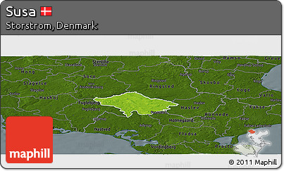 Physical Panoramic Map of Susa, darken