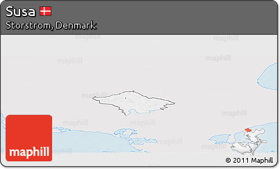 Silver Style Panoramic Map of Susa, single color outside