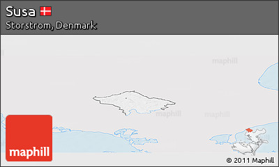 Silver Style Panoramic Map of Susa, single color outside