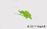 Physical 3D Map of Vordingborg, cropped outside